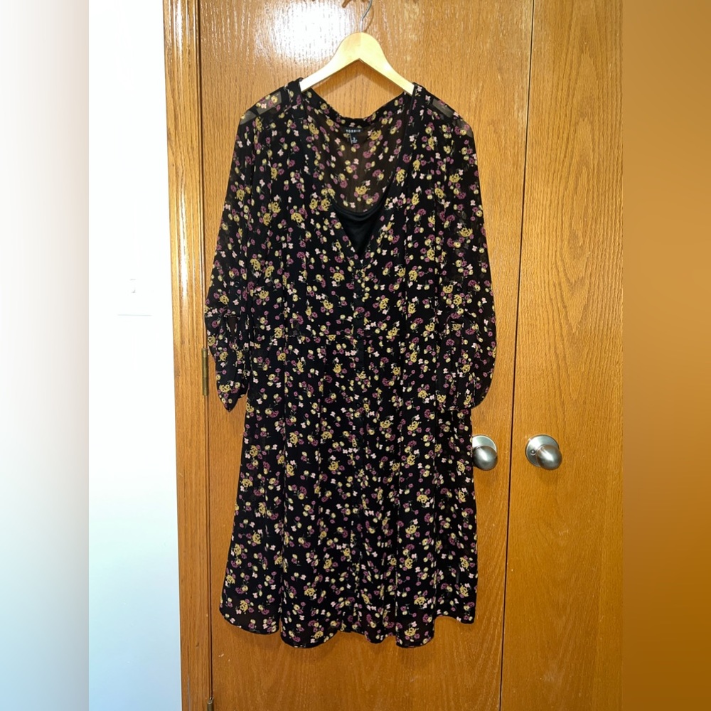 Torrid Mini Chiffon Shirt Dress